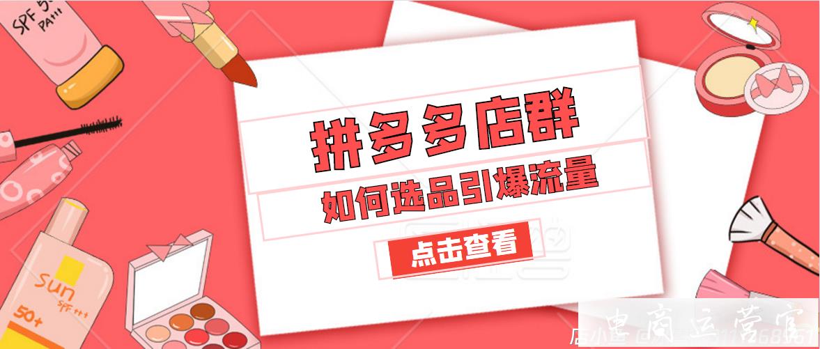 2021拼多多無(wú)貨源店群運(yùn)營(yíng)玩法-新手應(yīng)該了解什么?